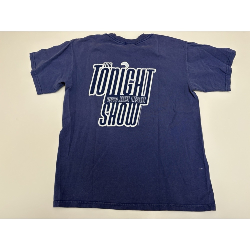 VTG Y2K 2003 Jay Leno Tonight Show T Shirt Blue Size M